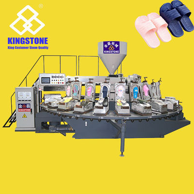 Περιστροφική μηχανή σχηματοποίησης εγχύσεων παπουτσιών για τον υλικό σταθμό 24 PVC