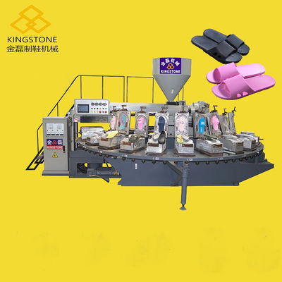 Πλαστικός αέρας PVC που φυσά την περιστροφική μηχανή 24 σχηματοποίησης εγχύσεων παπουτσιών σταθμός