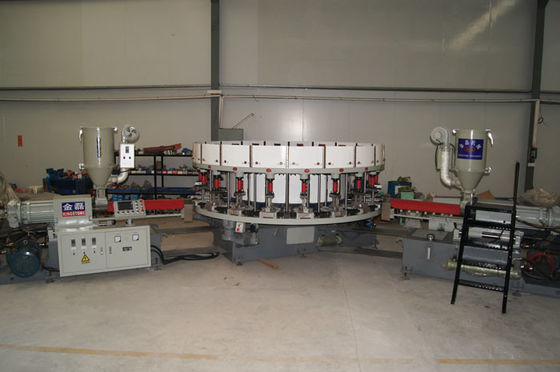 Αυτόματη μόνιμη μηχανή παπουτσιών, μόνη μηχανή σχήματος άμεσων εγχύσεων PVC