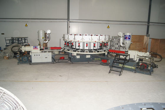 Μηχανή σχήματος εγχύσεων PVC σανδαλιών δέρματος ατόμων δύο χρώμα με 20 σταθμούς