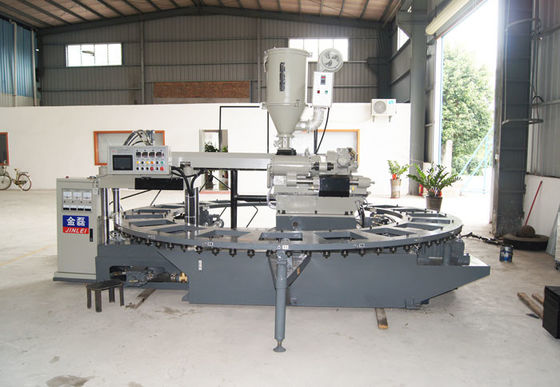 Υψηλό τακουνιών μονο χρώμα μηχανών σχήματος εγχύσεων πελμάτων κάθετο πλαστικό