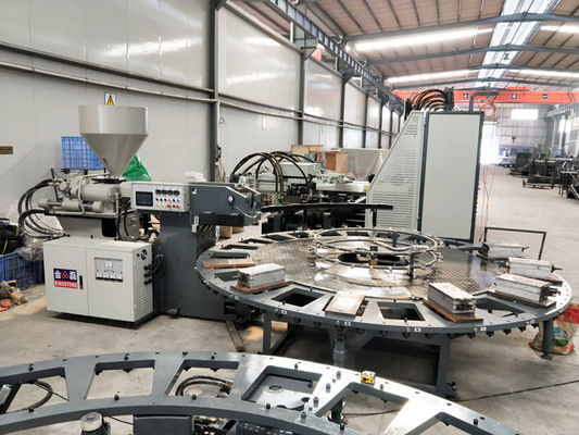 Περιστροφικά πλαστικά υποδήματα σχήματος που κατασκευάζουν τη μηχανή, μόνη μηχανή σχήματος παπουτσιών