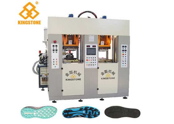 Δύο σταθμοί δύο πέλμα PVC TPR εγχυτήρων TPU TR που κατασκευάζει τις μηχανές με το σερβο σύστημα 3.5*3.8*2.8m