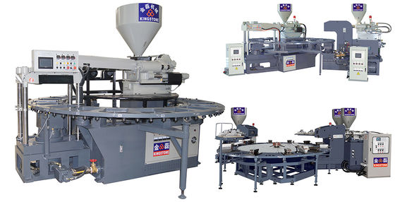 Περιστροφικά πλαστικά παπούτσια που κατασκευάζουν τη μηχανή για τις κοντές παντόφλες σανδαλιών μποτών παπουτσιών ζελατίνας PVC