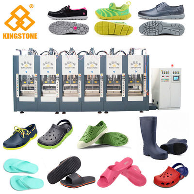 EVA Plastic Sleeper Chappal Making Machine Vertical τύπου 10 σταθμών