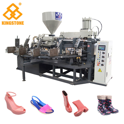 1 Έγχρωμο Περιστροφικό Πλαστικό Παπούτσια Injection Molding Machine PLC Control 30 Station