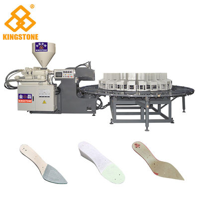 12/16/20/24 περιστροφική μηχανή σχηματοποίησης εγχύσεων μετζεσολών παπουτσιών PP δέρματος σταθμών με το γρήγορο ποσοστό παραγωγής