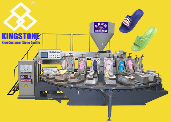 Πλαστικό PVC Slipppers που κατασκευάζει τη μηχανή με τον περιστροφικό πίνακα 24 το σταθμό