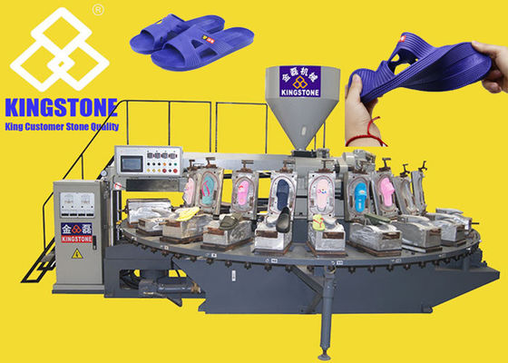 Πλαστική παντόφλα PVC που κατασκευάζει την περιστροφική επιτραπέζια μηχανή