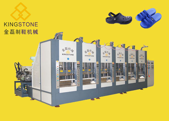 Σερβο πλαστικά παπούτσια συστημάτων που κατασκευάζουν τη μηχανή για τη EVA που αφρίζει τις μπότες παπουτσιών σανδαλιών παντοφλών με την ώρα ζευγαριών 300-400
