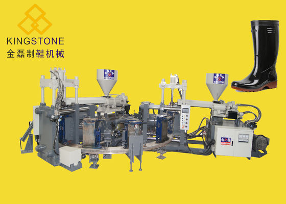 Υλικές μπότες βροχής PVC που κατασκευάζουν τη μηχανή τον περιστροφικό τύπο 12 σταθμοί