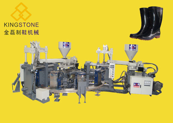 Πλαστικό διπλό χρώμα μηχανών σχηματοποίησης εγχύσεων παπουτσιών PVC υλικό