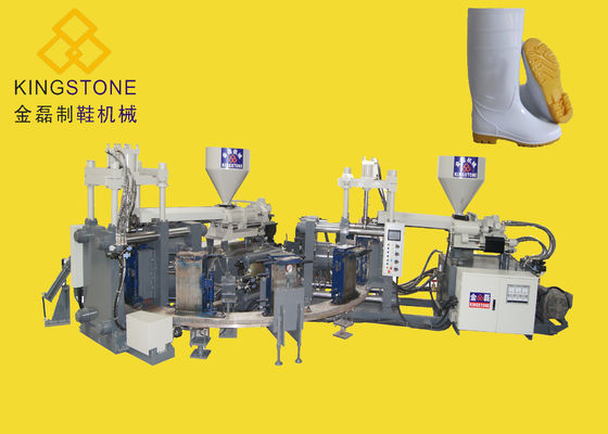 Μηχανή 16 σταθμός 2 σχηματοποίησης εγχύσεων παπουτσιών Gumboots ασφάλειας χρώμα