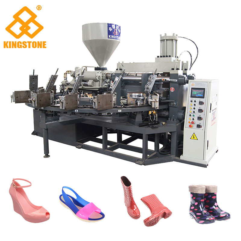 1 Έγχρωμο Περιστροφικό Πλαστικό Παπούτσια Injection Molding Machine PLC Control 30 Station